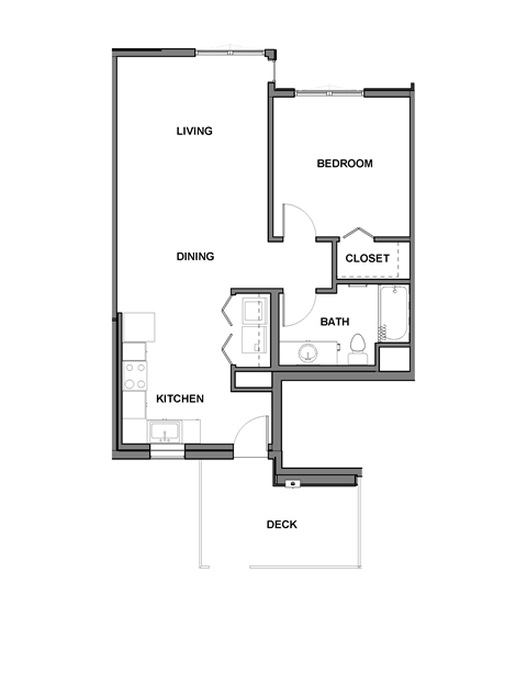1 bedroom floorplan